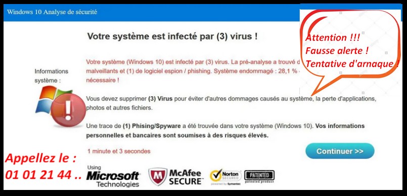 virus fausse alerte - depannage-informatique-perpignan Perpignan